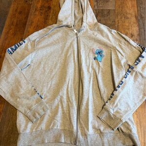 Youth Disney Lilo and stitch zip up hoodie size XL 15-17